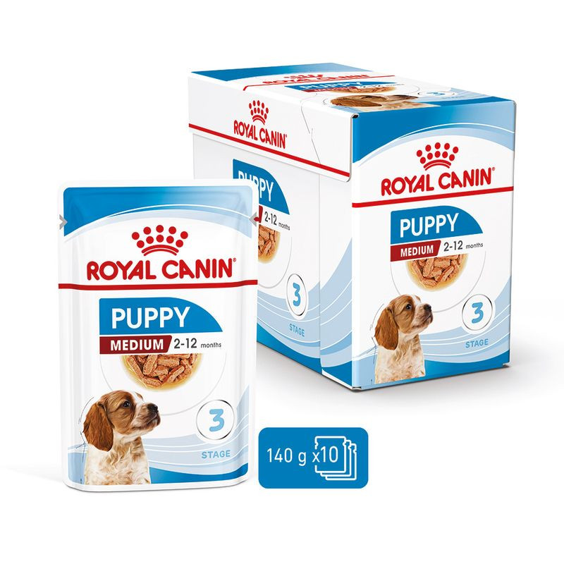 1033.jpg ROYAL CANIN MEDIUM PUPPY GRAVY - caja x 10 und. - Imagen 1