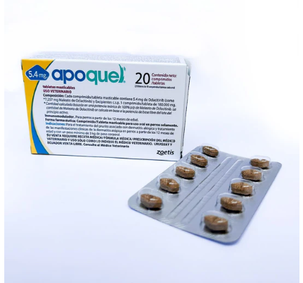 1155.png Apoquel Masticable 5.4 mg X20 Tabletas - Imagen 1