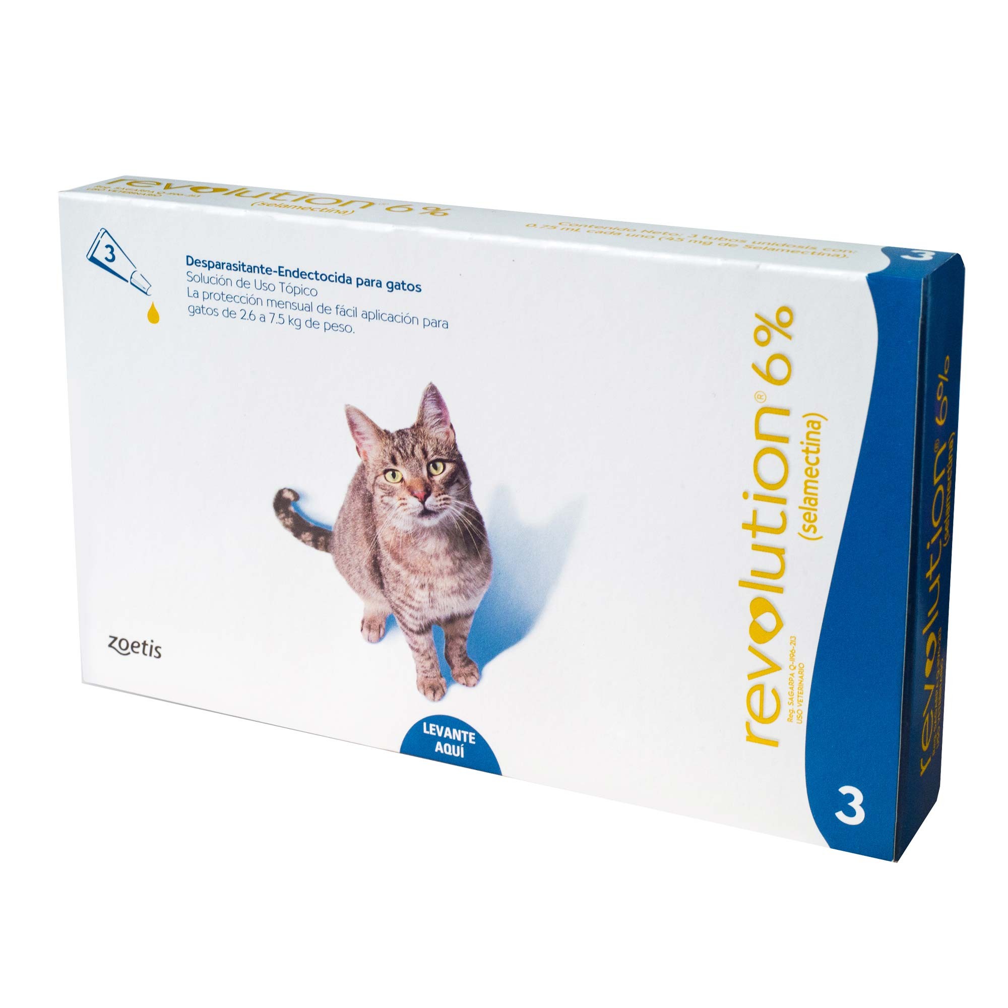 576.jpg Revolution Pipeta Antipulgas felino 2.6-7.5kg - 3 pipetas - Imagen 1