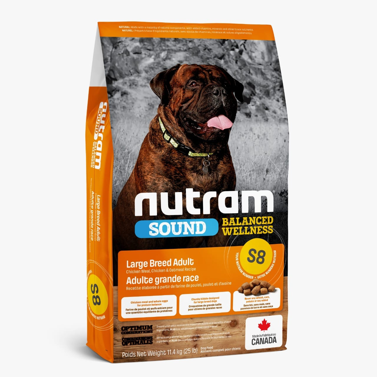 867.jpg Nutram S8 Sound Large Breed Adult Dog 11.4 Kg - Imagen 1