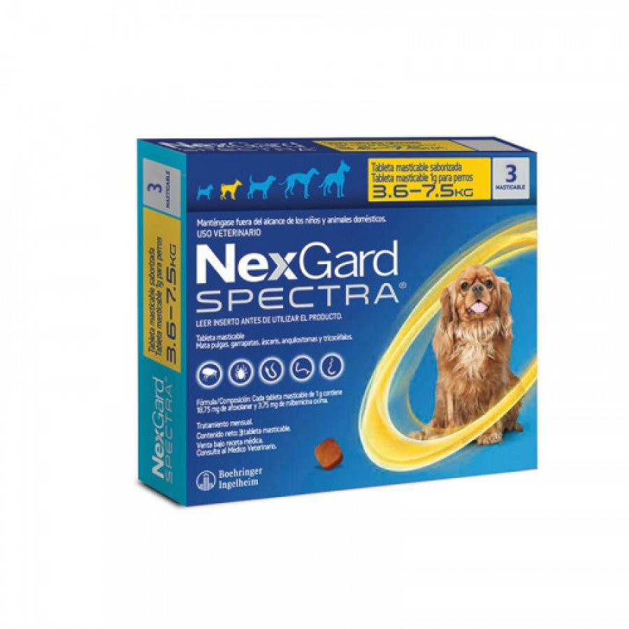 975.jpg Nexgard Spectra S X 3 Tab (3.5-7.5 Kg) - Imagen 1