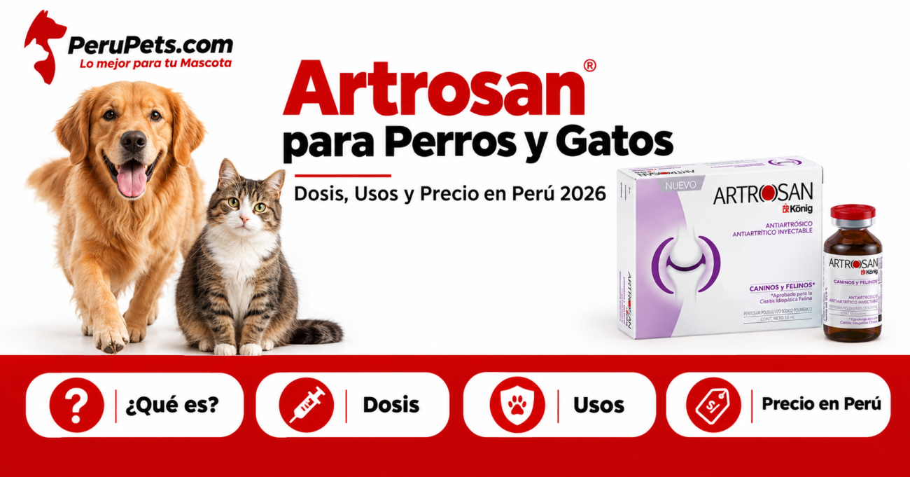 Artrosan para perros y gatos König condroprotector inyectable Perú