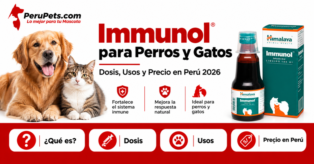 Immunol para perros y gatos inmunoestimulante