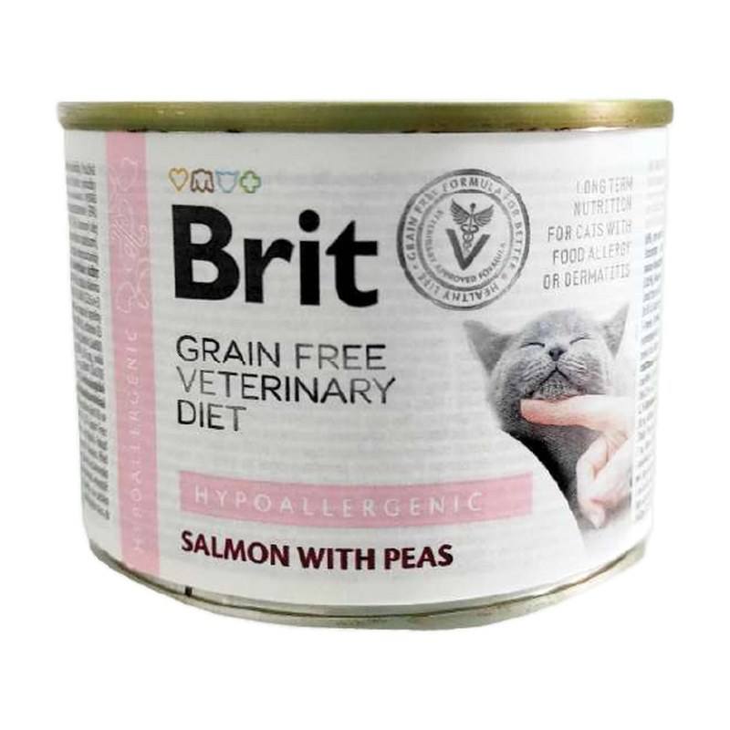 brit-veterinary-diet-cl-hypo Brit Veterinary Diet Hypoallergenic Gato – Lata 200 g - Imagen 1