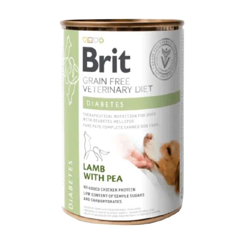 brit-veterinary-diet-dl-diab Brit Veterinary Diet Diabetes Perro – Lata 400 g - Imagen 1